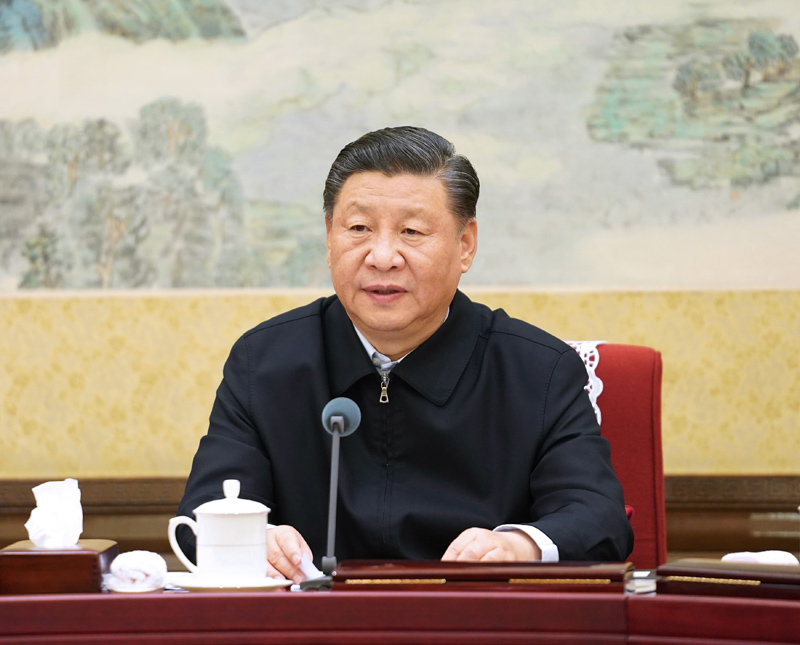 12月26日至27日，中共中央政治局召開“不忘初心、牢記使命”專題民主生活會，中共中央總書記習近平主持會議并發(fā)表重要講話。新華社記者 李學仁 攝